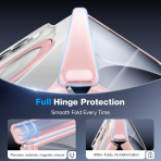WSKEN iPhone Duo Manyetik Y�z�kl� Standl� K�l�f -Clear Pink