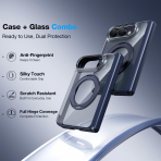 WSKEN iPhone Duo Manyetik Y�z�kl� Standl� K�l�f -Clear Blue