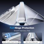 WSKEN iPhone Duo Manyetik Y�z�kl� Standl� K�l�f -Clear