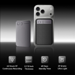 WaveNote AI Ses Kaydedici-Black