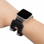 Wearlizer Apple Watch kili Deri Kay (38mm)-Black