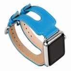 Wearlizer Apple Watch kili Deri Kay (38mm)-Blue