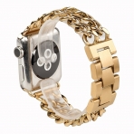Wearlizer Apple Watch Paslanmaz elik Kay (38mm)-Gold