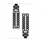Wearlizer Lux Fitbit Blaze Metal Kay (Kk)-Black