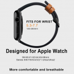 WestEagle Apple Watch Ultra 2. Nesil Uyumlu Deri Kay��-Light Brown