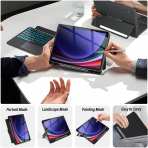 Wineecy Galaxy Tab S9/FE Klavyeli Klf (10.9 in)