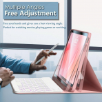 Wineecy Samsung Galaxy Tab S11 Klavyeli Klf -Pink