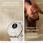 Withings ScanWatch 2 Hybrid Akll Saat (38mm)-Rose Gold