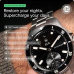 Withings ScanWatch Nova Hybrid Ak�ll� Saat (42mm)-Black