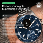 Withings ScanWatch Nova Hybrid Ak�ll� Saat (42mm)-Blue