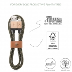 Woodcessories EcoCable Lightning Kablo-Green Brown