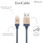 Woodcessories EcoCable Lightning Kablo-Navy Blue