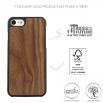 Woodcessories iPhone 8 EcoCase Casual Klf-Walnut Black