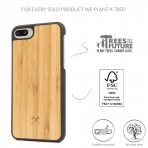 Woodcessories iPhone 8 Plus EcoCase Casual Klf-Bamboo Black