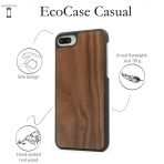 Woodcessories iPhone 8 Plus EcoCase Casual Klf-Walnut Black