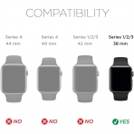 X-Doria Apple Watch Klf (38mm)-Black