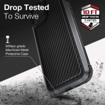 X-Doria Apple iPhone 11 Defense Lux Serisi Klf (MIL-STD-810G)-Carbon Fiber