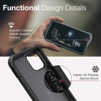 X-Doria Apple iPhone 11 Pro Defense Lux Serisi Klf (MIL-STD-810G)-Carbon Fiber