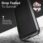 X-Doria Apple iPhone 11 Pro Max Defense Lux Serisi Klf (MIL-STD-810G)-Carbon Fiber