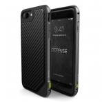 X-Doria Apple iPhone 8 Plus Defense Lux Serisi Klf (MIL-STD-810G)-Black Carbon Fiber