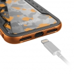 X-Doria Apple iPhone 8 Plus Defense Shield Serisi Klf (MIL-STD-810G)-Orange Camo
