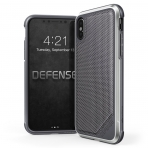 X-Doria Apple iPhone XS / X Defense Lux Serisi K�l�f (MIL-STD-810G)- Gray