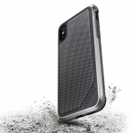 X-Doria Apple iPhone XS / X Defense Lux Serisi K�l�f (MIL-STD-810G)- Gray