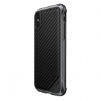 X-Doria Apple iPhone X Defense Lux Serisi Klf (MIL-STD-810G)-Black Carbon Fiber