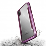 X-Doria Apple iPhone X Defense Shield Serisi Klf (MIL-STD-810G)-Purple