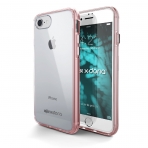 X-Doria iPhone 7 ClearVue Serisi Protective Shell Klf-Rose