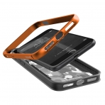 X-Doria iPhone 7 Plus Defense Shield Serisi Camo Klf (MIL-STD-810G)-Orange Camo