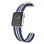 X-Doria Apple Watch Field Serisi Kay (42mm)-Blue White Stripe