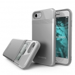 X-Doria iPhone 7 Stash Czdan Klf-Silver