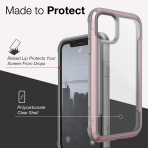 X-Doria iPhone 11 Defense Shield Serisi Klf (MIL-STD-810G)-Rose Gold