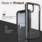 X-Doria iPhone 11 Defense Shield Serisi Klf (MIL-STD-810G)-Black