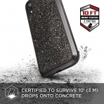 X-Doria iPhone XR Defense Lux Serisi Klf (MIL-STD-810G)-Dark Glitter