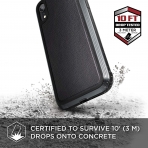 X-Doria iPhone XR Defense Lux Serisi Klf (MIL-STD-810G)- Black Leather