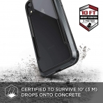 X-Doria iPhone XR Defense Shield Serisi Klf (MIL-STD-810G)-Black