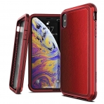 X-Doria iPhone XS Max Defense Lux Serisi Klf (MIL-STD-810G)-Red