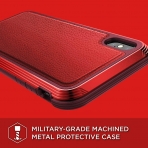 X-Doria iPhone XS Max Defense Lux Serisi Klf (MIL-STD-810G)-Red
