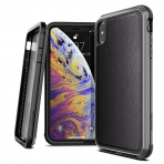 X-Doria iPhone XS Max Defense Lux Serisi Klf (MIL-STD-810G)-Black Leather