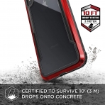 X-Doria iPhone XS Max Defense Shield Serisi Klf (MIL-STD-810G)-Red