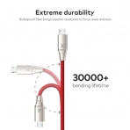 XCENTZ Micro USB arj Kablo (1M) (2 Adet)-Red