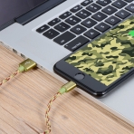 Xcords Apple Lightning to USB Kablo (3 Adet)-Camouflage
