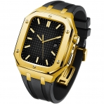 YINGHU Apple Watch Silikon Kay (44mm)-Black Gold