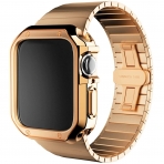 YINGHU Apple Watch Paslanmaz elik Kay ve Bumper (40mm)-Rose Gold
