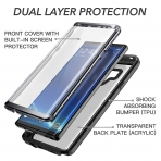 YOUMAKER Galaxy Note 9 effaf Klf (MIL-STD-810G)-Clear