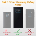 YOUMAKER Galaxy Note 9 Kickstand Klf (MIL-STD-810G)-White