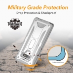 YOUMAKER Galaxy Note 9 Kickstand Klf (MIL-STD-810G)-White