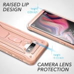YOUMAKER Galaxy Note 9 Kickstand Klf (MIL-STD-810G)-Rose Gold